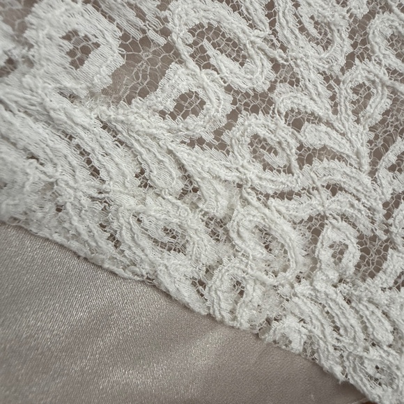 *LIKE NEW* White lace shift dress / tunic size M - Picture 6 of 7